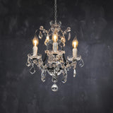 Annie Crystal Round Chandelier Natural