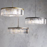 Art Leyland Crystal Round Chandelier