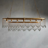 Modern Aubrey Oval Chandelier 7 Light