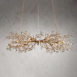 Crystal Flowers Fiore Linear Chandelier