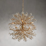 Crystal Flowers Fiore Round Chandelier 8 Light