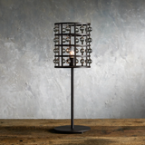 Moder Cage Crystal Table Lamp