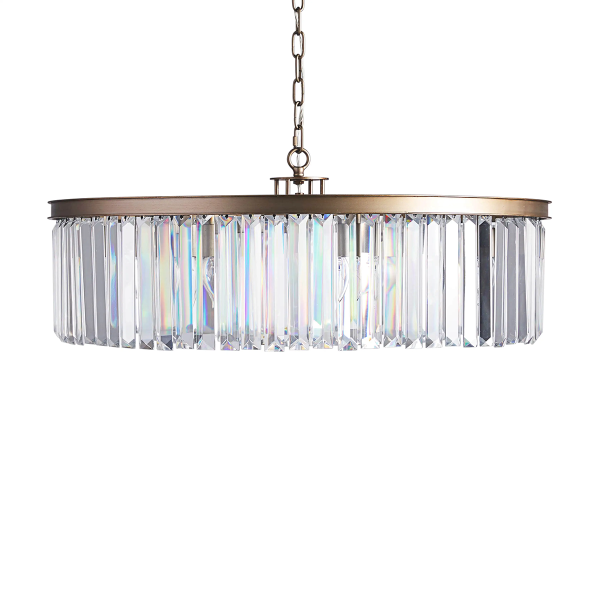 Art Leyland Crystal Round Chandelier