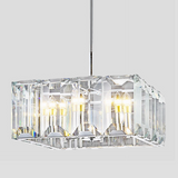 Harlow Crystal Square Chandelier 24"