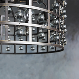 Moder Cage Crystal Round Chandelier