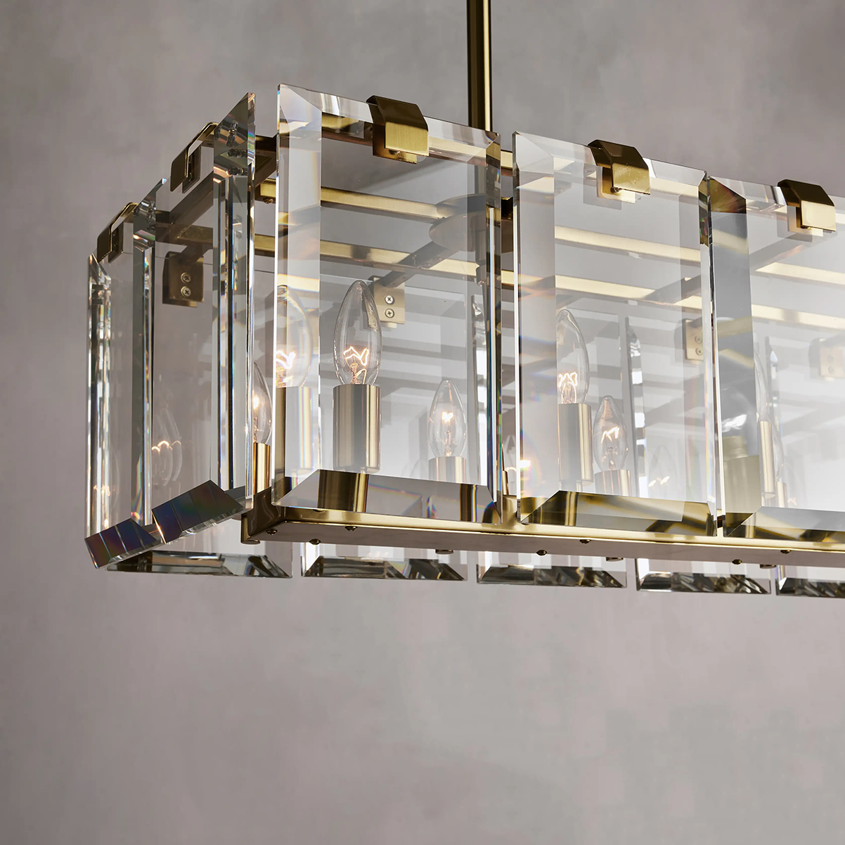 Modern Amaya Rectangular Chandelier