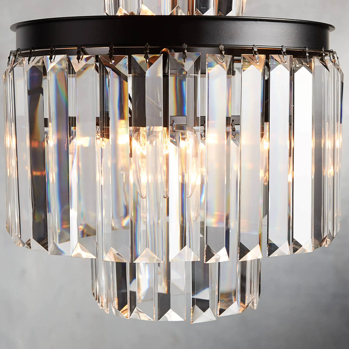 Art Leyland Crystal Round Chandelier 6 Light