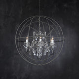 Annie Gyro Crystal Double Chandelier