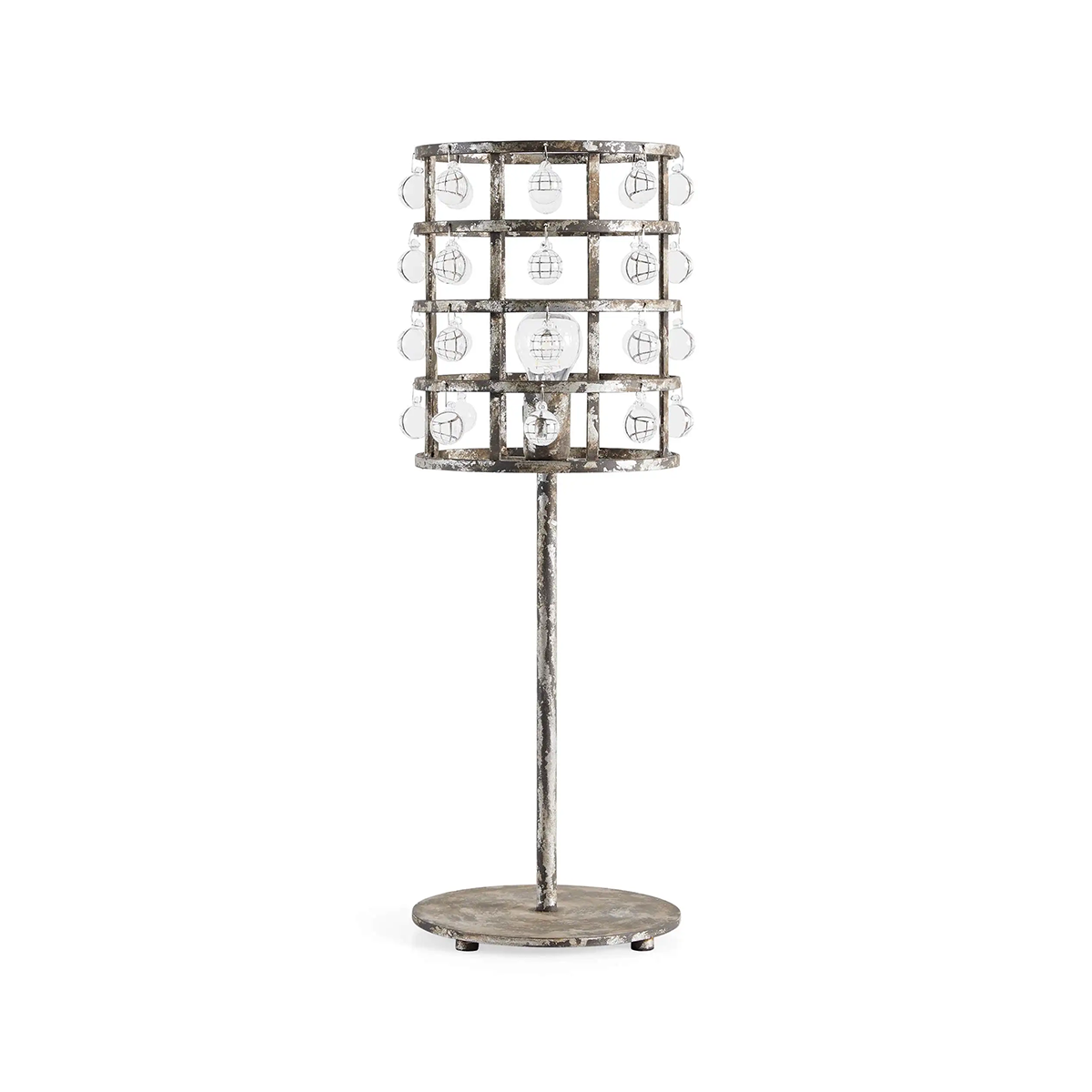 Moder Cage Crystal Table Lamp