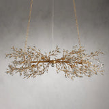 Crystal Flowers Fiore Linear Chandelier