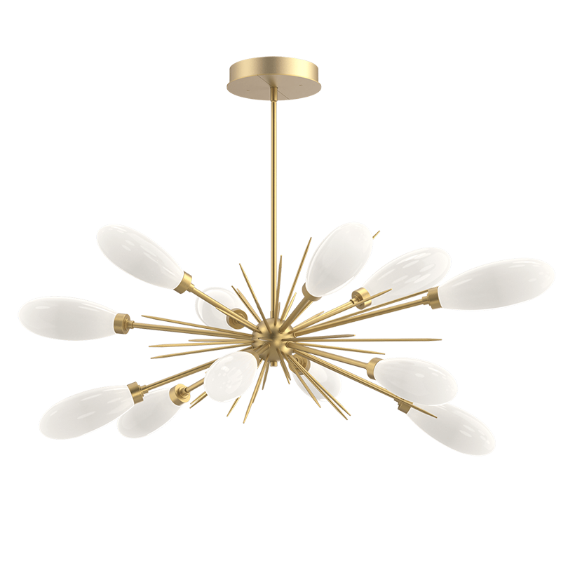 Art Glass Fiori Oval Starburst Chandelier