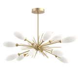 Art Glass Fiori Oval Starburst Chandelier