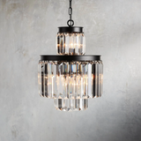 Art Leyland Crystal Round Chandelier 6 Light