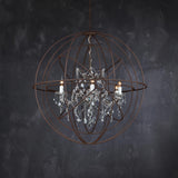 Annie Gyro Crystal Double Chandelier