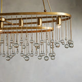 Modern Aubrey Oval Chandelier 7 Light