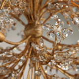 Crystal Flowers Fiore Round Chandelier 8 Light