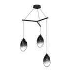 Fluid Bracket Pendant Chandelier 3-Light