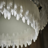 Art Selenite Layer Round Chandelier