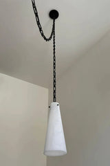 Ann Alabaster Multi-Pendants Chandelier, 5 lights