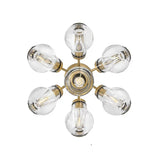 Art Glass Crystal Elise Semi-Flushmount