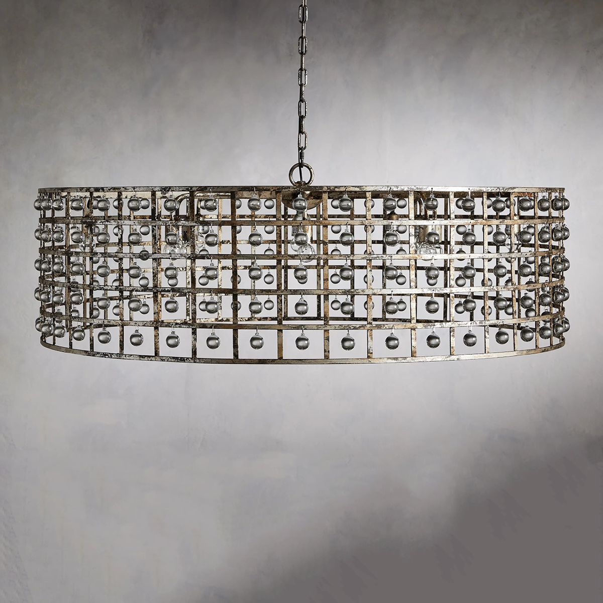 Moder Cage Crystal Round Chandelier