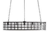 Moder Cage Crystal Oval Chandelier 5-Light