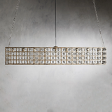 Moder Cage Crystal Rectangular Chandelier