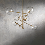 Moder Apollo Glass Ball Chandelier