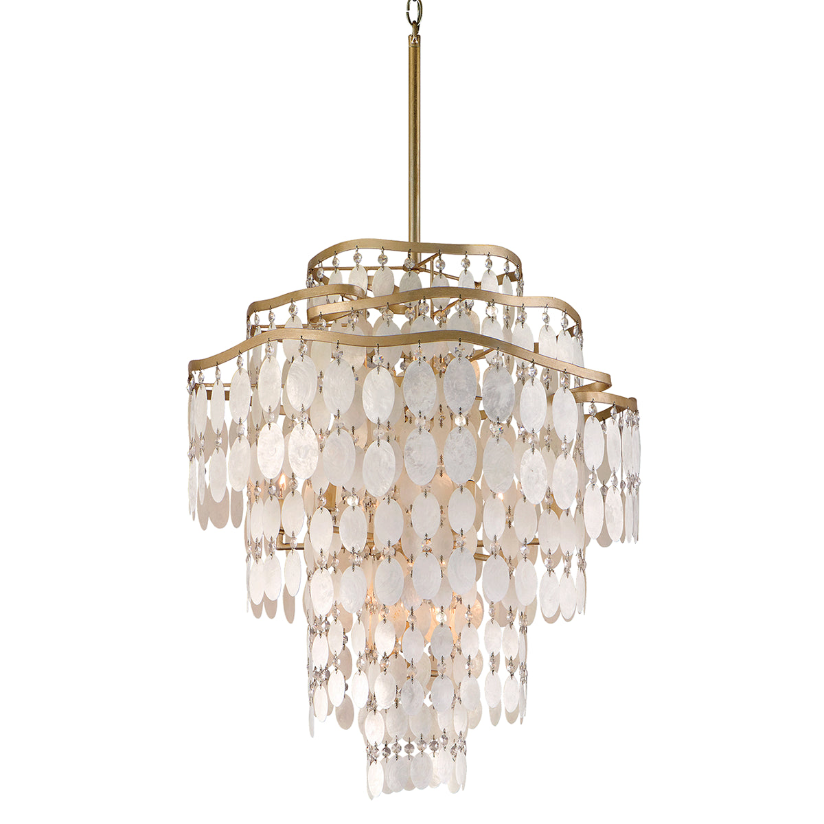 Dolce Shell With Crystal Round Chandelier