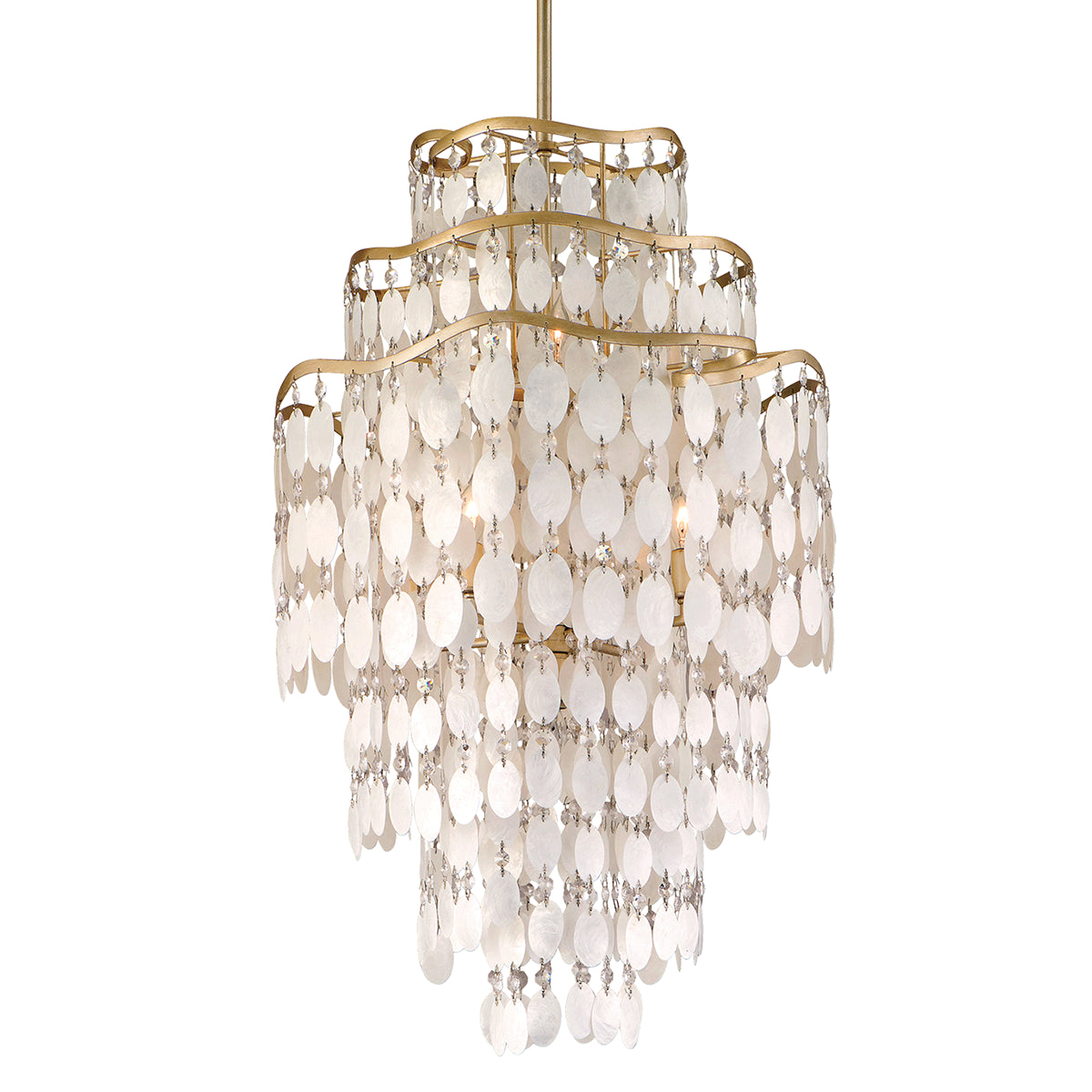 Dolce Shell With Crystal Round Chandelier