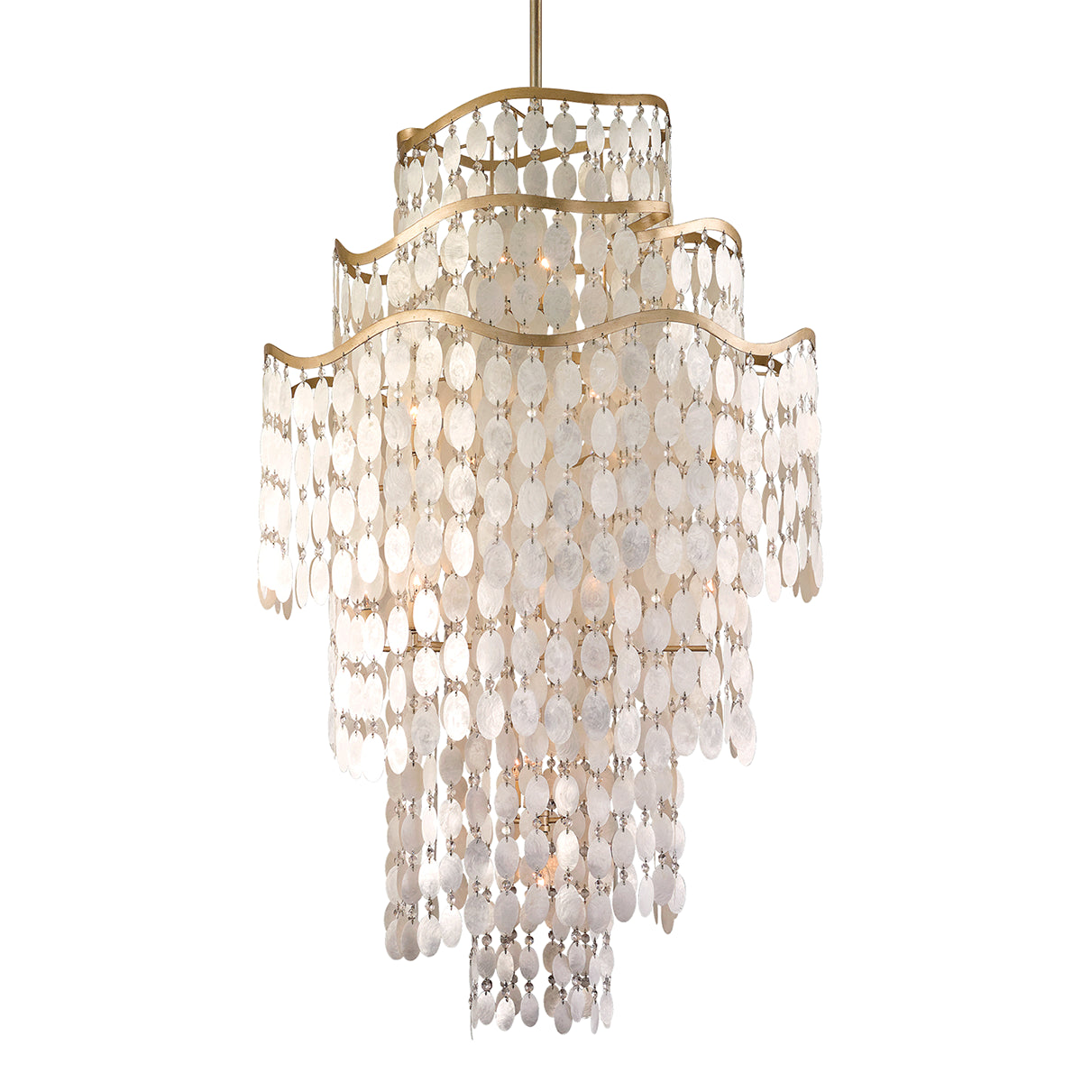 Dolce Shell With Crystal Round Chandelier