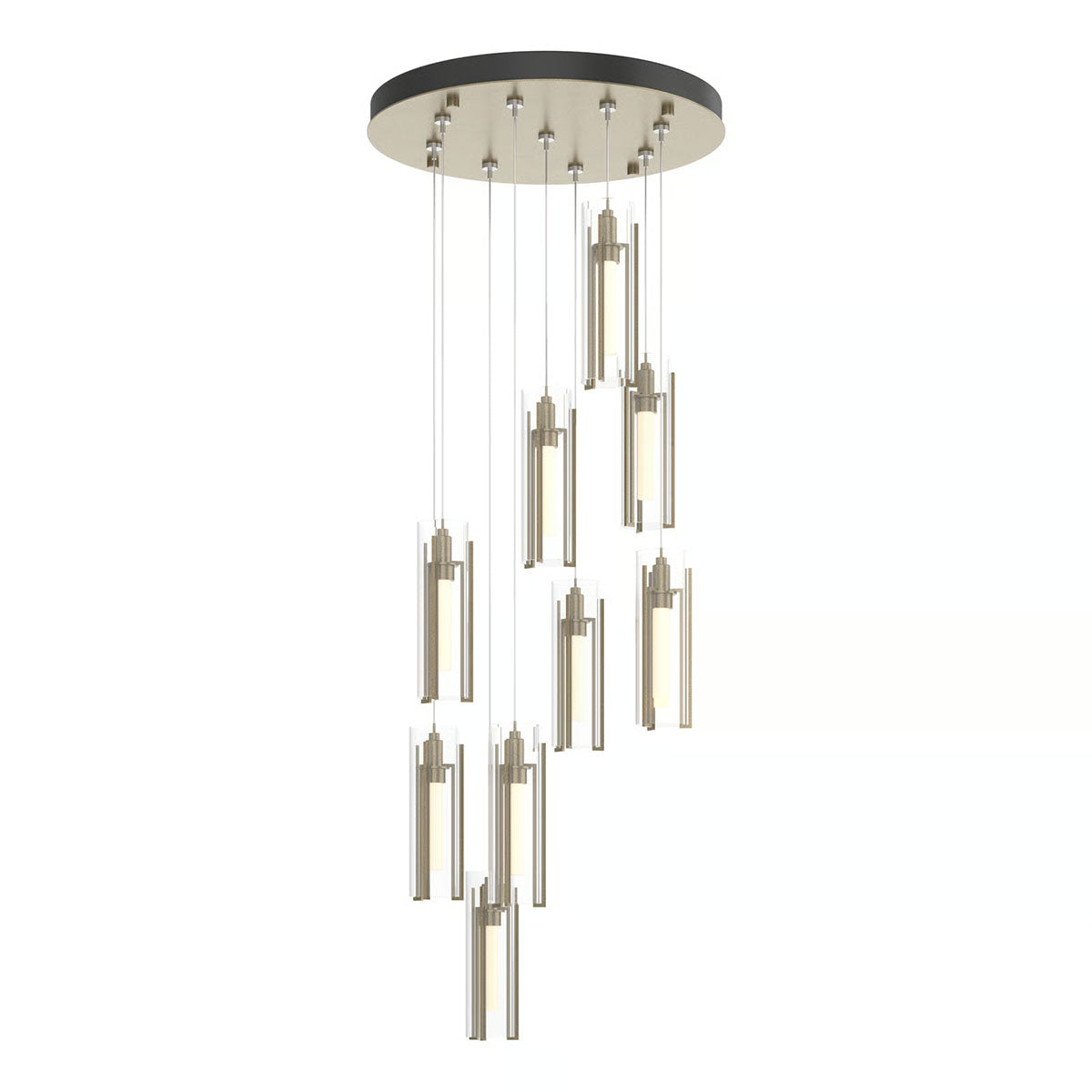 Exos Glass Multi-Light Round Pendant