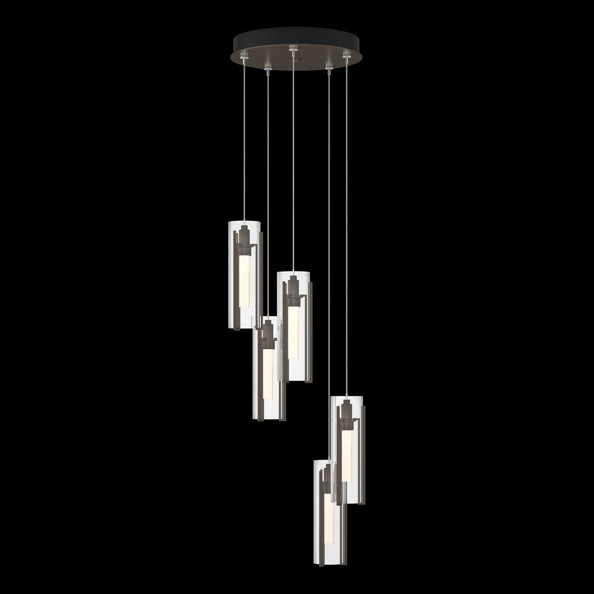 Exos Glass Multi-Light Round Pendant