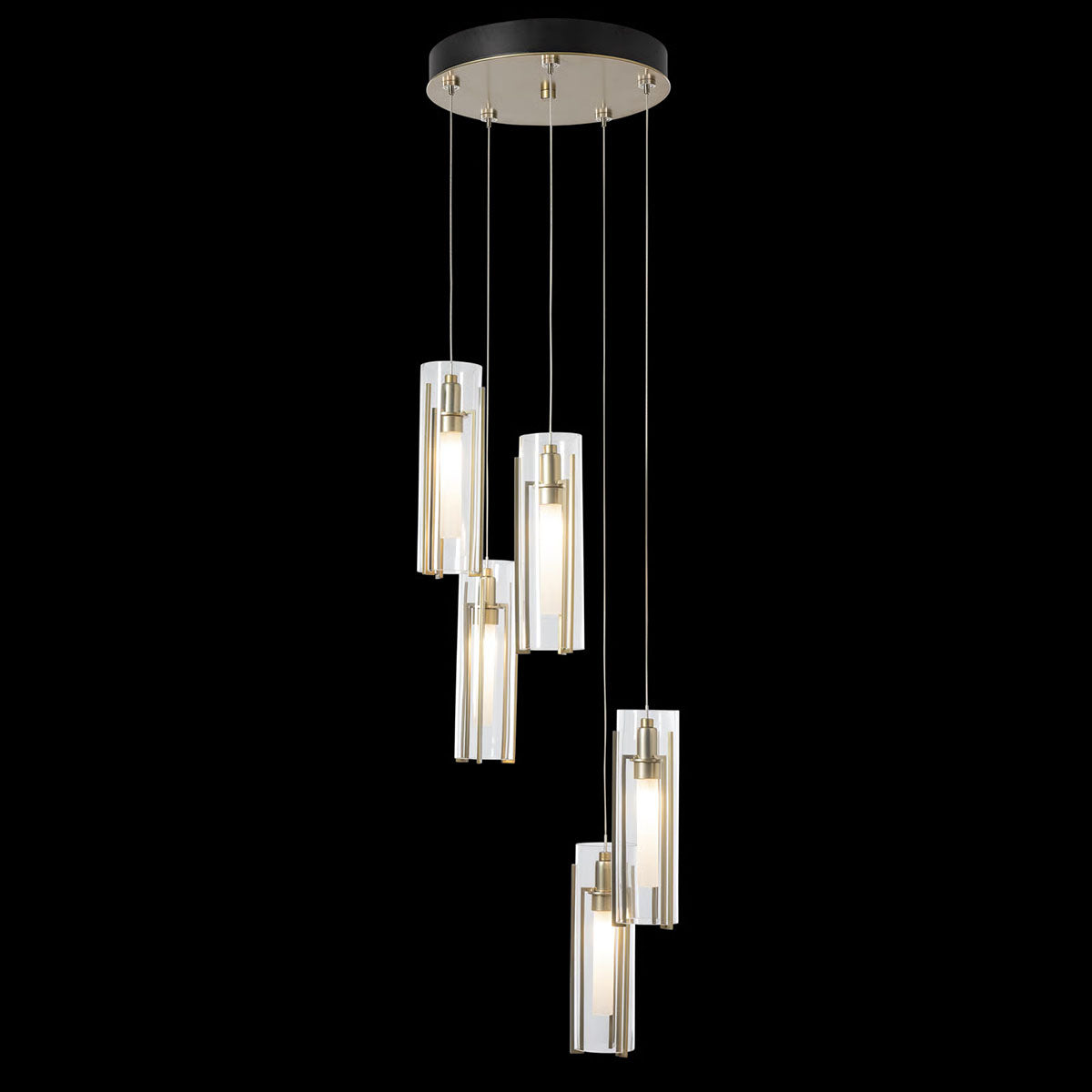 Exos Glass Multi-Light Round Pendant