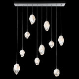 Art Glass Crystal Chrysalis Linear 10-Light Pendant