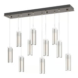 Exos Glass 10-Light Linear Pendant