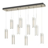 Exos Glass 10-Light Linear Pendant