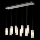 Exos Glass 10-Light Linear Pendant