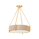 Quebec Abaca Rope Round Medium Chandelier