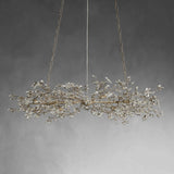 Crystal Flowers Fiore Linear Chandelier