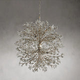 Crystal Flowers Fiore Round Chandelier 8 Light