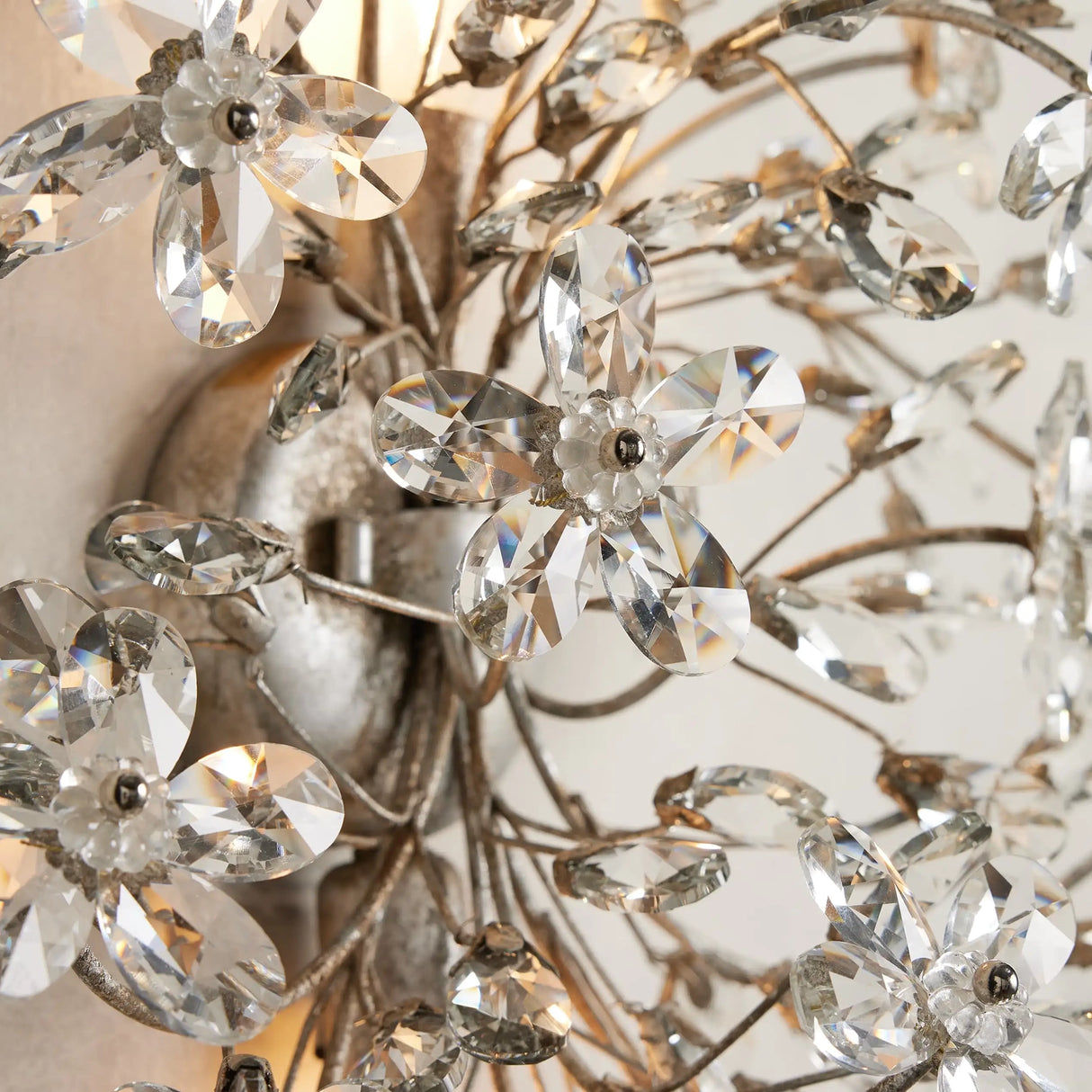 Crystal Flowers Fiore 2-Light Wall Sconce