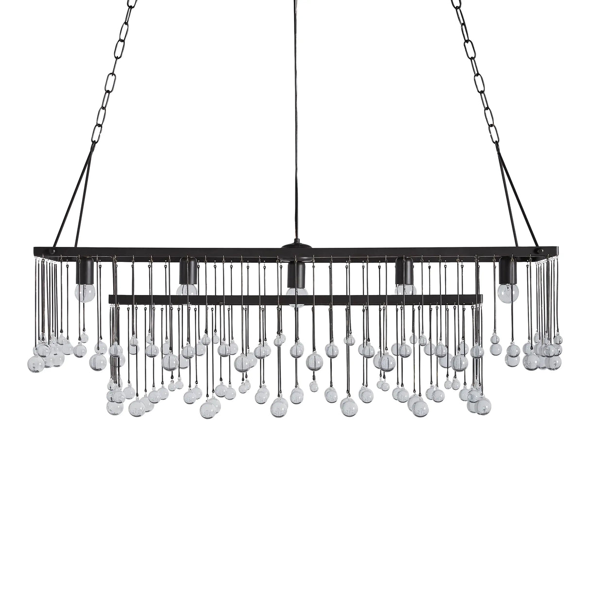 Modern Aubrey Rectangular Chandelier 47" 60"