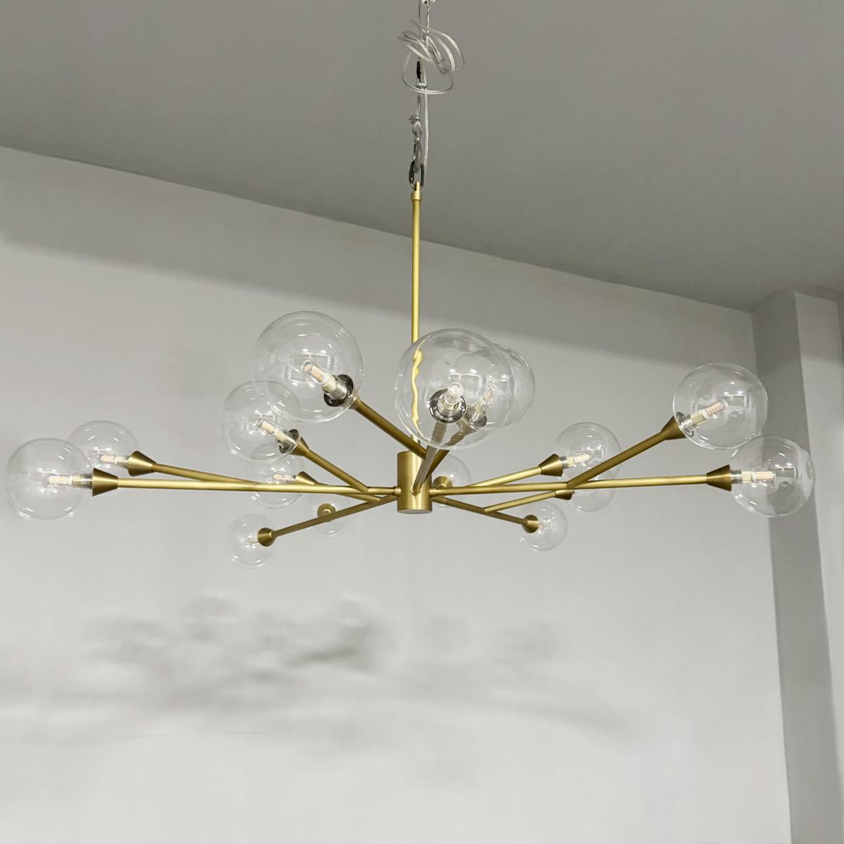 Moder Apollo Glass Ball Round Chandelier