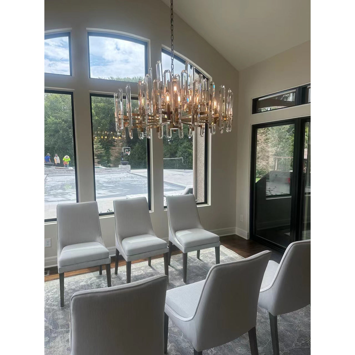 Bonn Round Chandelier 24" 32"