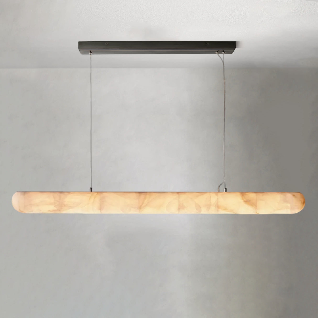 Alabaster Lisse Linear Chandelier 60" 80"