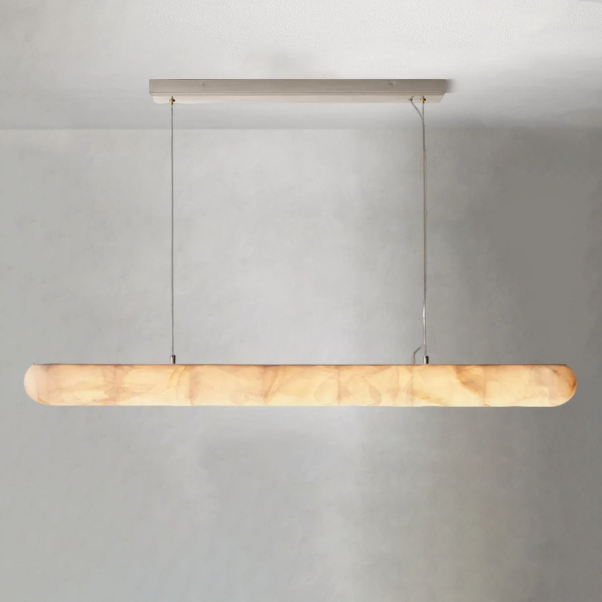 Alabaster Lisse Linear Chandelier 60" 80"