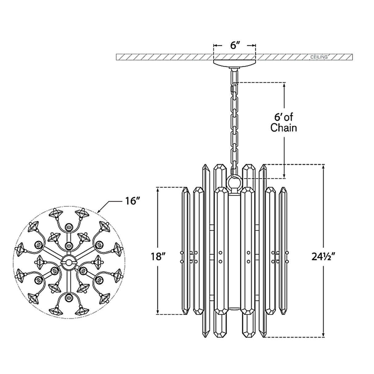 Bonn Tall Pendant