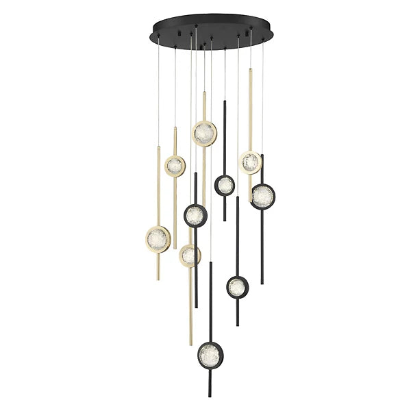 Barle Led Round Chandelier 10 Pendant