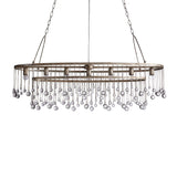 Modern Aubrey Oval Chandelier 7 Light